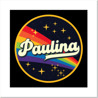 Paulina // Rainbow In Space Vintage Style Posters and Art